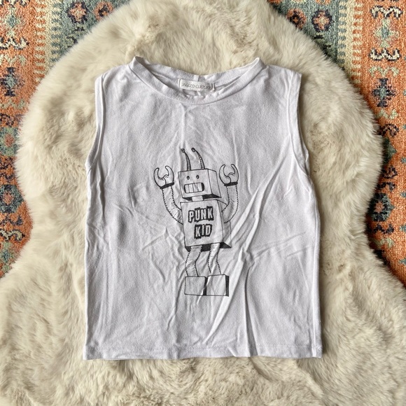 jagged culture Other - graphic tee kids muscle tank top robot punk kid toddler 2T boys jagged culture